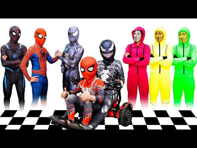 PRO 4 SPIDERMAN & KID SPIDERMAN ||Team Spiderman searches Person who Stole Kid Spider's new Car