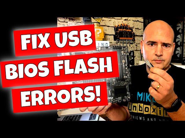 FIX USB BIOS Flash Button Not Working MSI ASUS ASROCK GIGABYTE