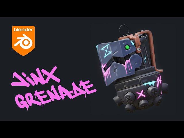 Граната Jinx в Blender