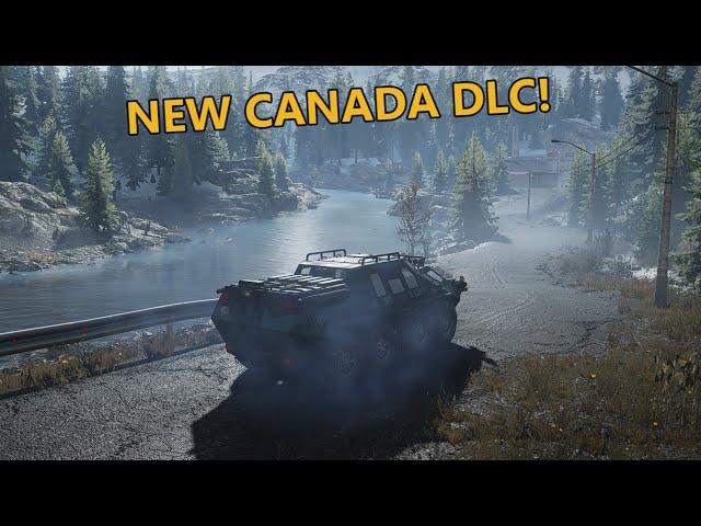 SnowRunner - NEW BEAUTIFUL CANADA DLC MAP GAMEPLAY! | (Flooded Foothills, Upcoming DLC)