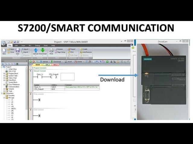 SIEMENS S7200 Smart Program Download: STEP7/MICROWIN PROGRAM DOWNLOAD TO SIEMENS ST20