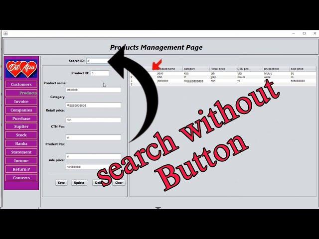 how to create a search box in java netbeans without a button #java #netbeans