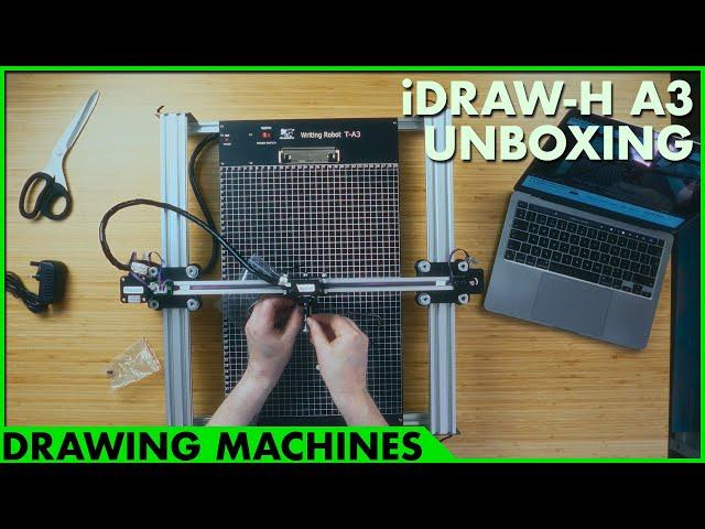 iDraw H A3 Unboxing | a quick drawing machine/pen plotter overview.