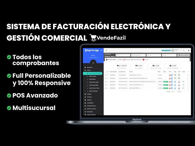 Sistema de Facturación Electrónica y Gestión Comercial - VendeFazil