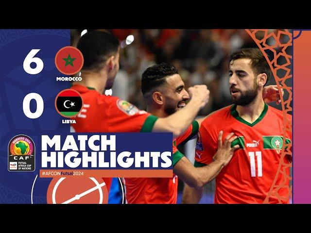 AFCON Futsal 2024 | Morocco 6-0 Libya | semi-finals