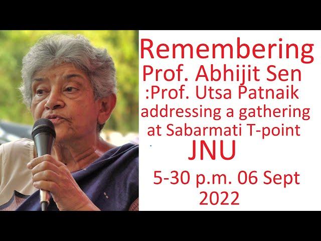 Remembering Prof. Abhijit Sen(4K): Prof. Utsa Patnaik addresses a Gathering at Sabarmati T-point JNU