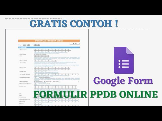 CARA MEMBUAT FORMULIR PPDB ONLINE, LENGKAP !