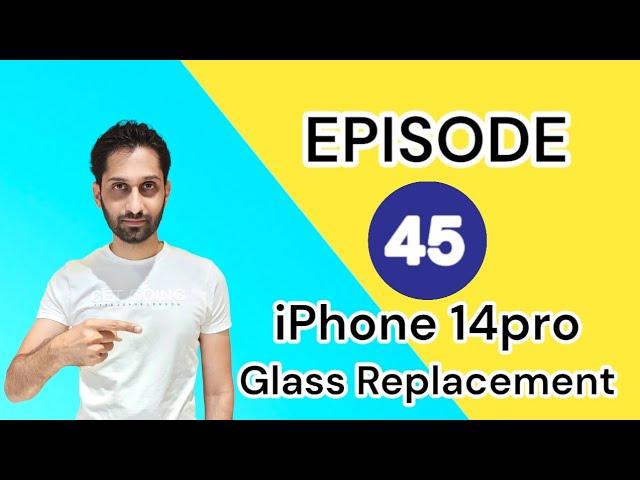 iPhone 14 Pro Glass Replacement. inframe glass fetting prosess. #zorbaEpisode45