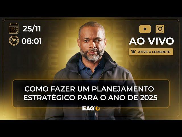 LIVE  Como fazer um planejamento estratégico para o ano de 2025 | Marcelo Germano