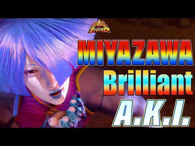 Street Fighter 6  World Brilliant Miyazawa A.K.I ! Clever Mind Gameplay  Best High Level Matches