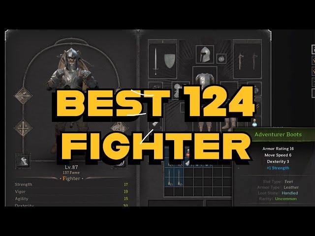 My Favorite 124 Gear Score FIGHTER Build! (Solos/Duos) Dark and Darker