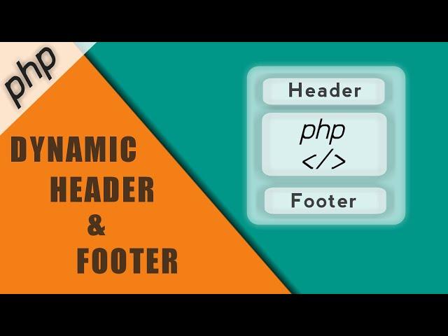 PHP - Dynamic Header & Footer | How To Include Header and Footer In Html | Header and Footer In PHP