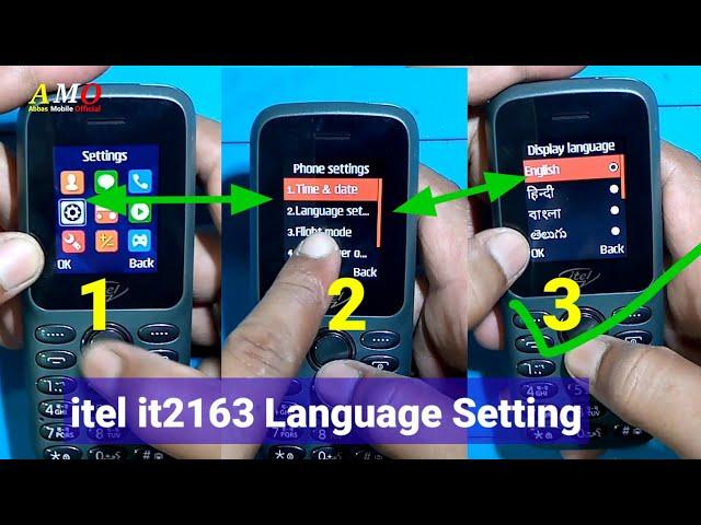Itel it2163 How To Change Language in Keypad Phone Keypad Mobile Ka Bhasha Kaise Badlen