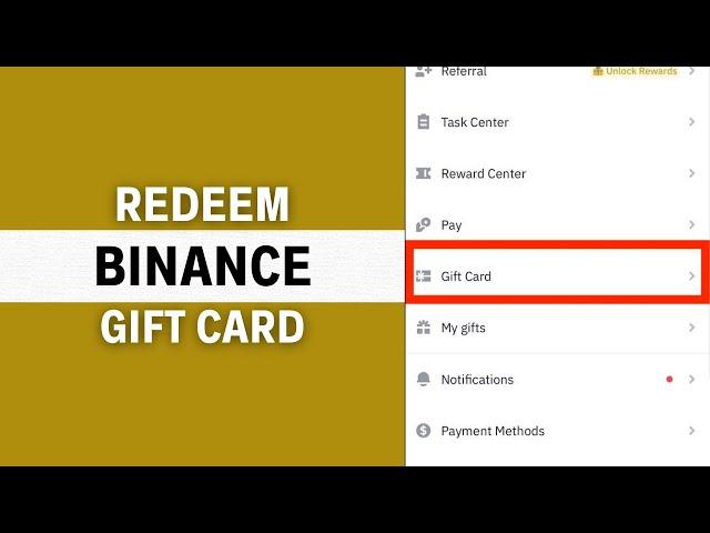 How to Redeem Gift Card on Binance (2024)