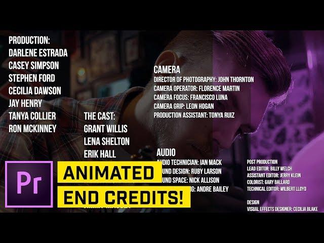 3 AMAZING Ways to Create ROLLING CREDITS in Premiere Pro CC