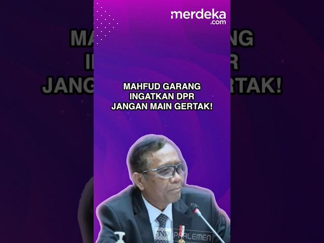 Galak, Mahfud 'Semprot' Arteria Cs Agar Tak Main Gertak & Ancam #merdekadotcom #besmart #viralshort