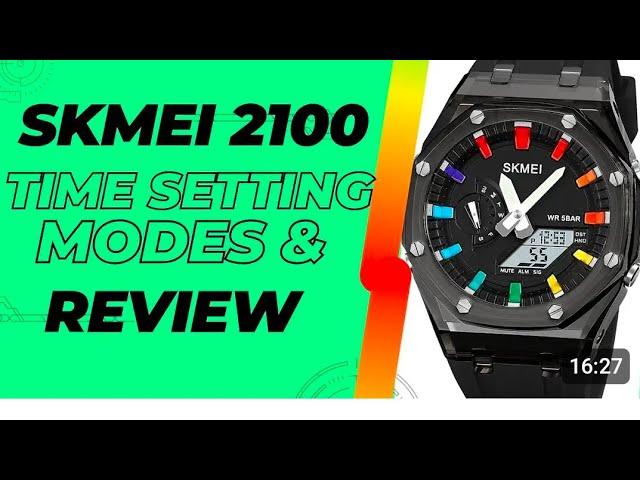 SKMEI 2100 Time Setting & Modes | In-Depth Review | Casioak Homage | Best G-Shock GA2100 Alternative