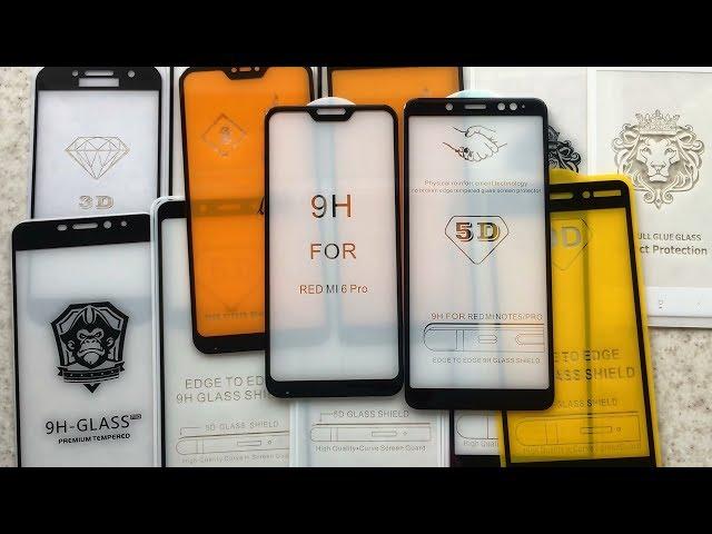 Какое защитное стекло выбрать? Сравнение всех видов стёкол на телефоны Xiaomi.