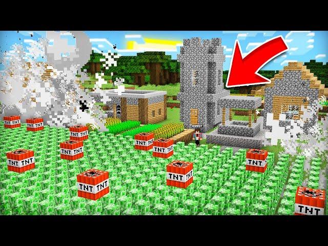 КРИПЕРЫ НАПАЛИ НА НАШУ ДЕРЕВНЮ ЖИТЕЛЕЙ В МАЙНКРАФТ | Компот Minecraft