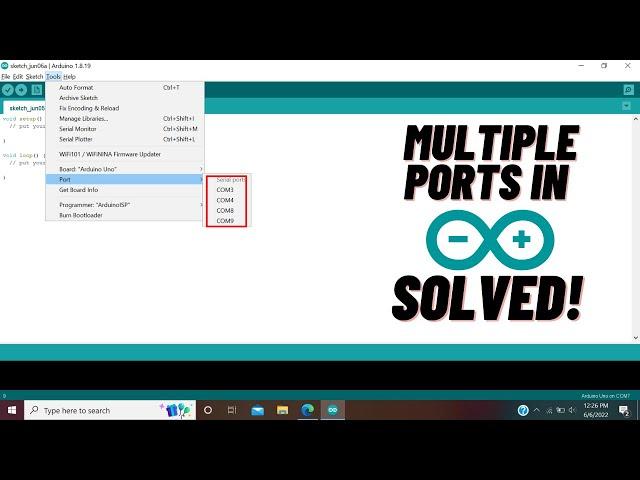 How to solve multiple ports coming in Arduino IDE. SOLVED!