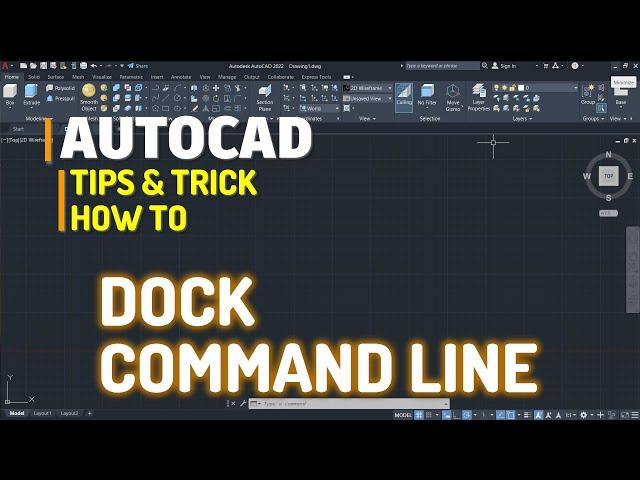 AutoCAD How To Dock Command Line Tutorial