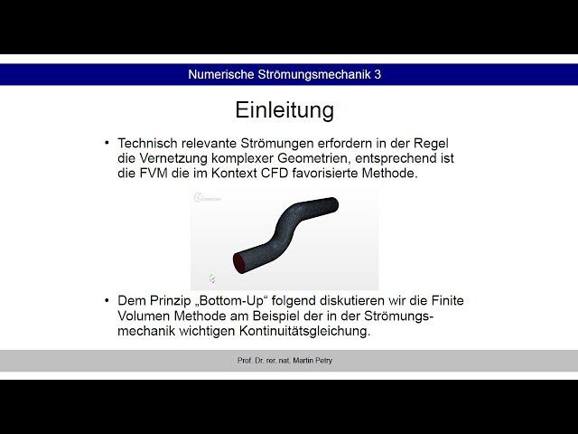 FVM 03: Grundlagen der Finiten Volumen Methode