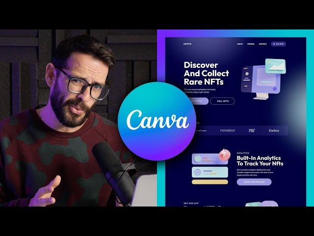I tried using Canva to build a Website