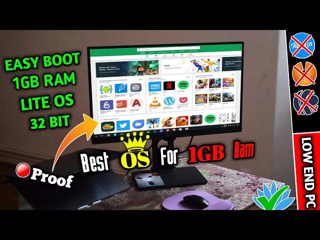 (New) Best Android OS For 1GB RAM PC | NO GRAPHICS CARD | NO VT | EASY BOOT | Dual Core PC's