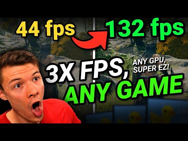 Your GPU Bad?? This TRIPLES Your FPS!!! - ULTIMATE GUIDE to Lossless Scaling Frame Generation