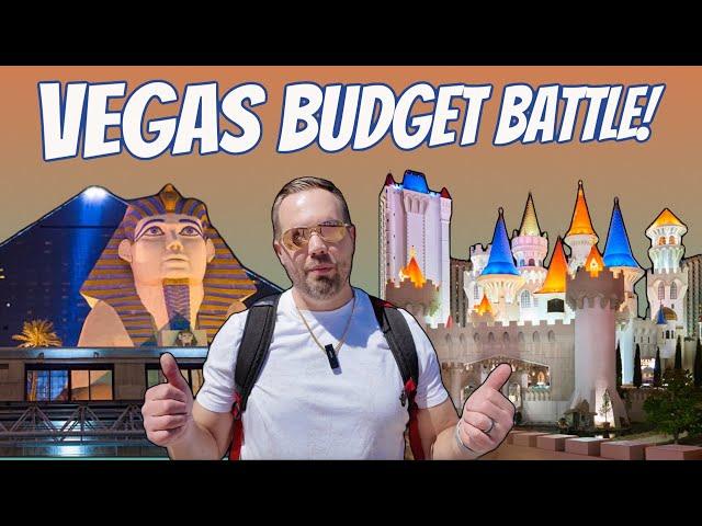 Las Vegas Strip BUDGET BATTLE -  Luxor VS. Excalibur - Which Budget VEGAS Property is Best for YOU?