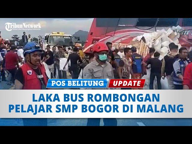  Laka Maut Bus Siswa SMP Bogor di Tol Pandaan-Malang, Olah TKP Hingga Tanggapan Pihak Sekolah