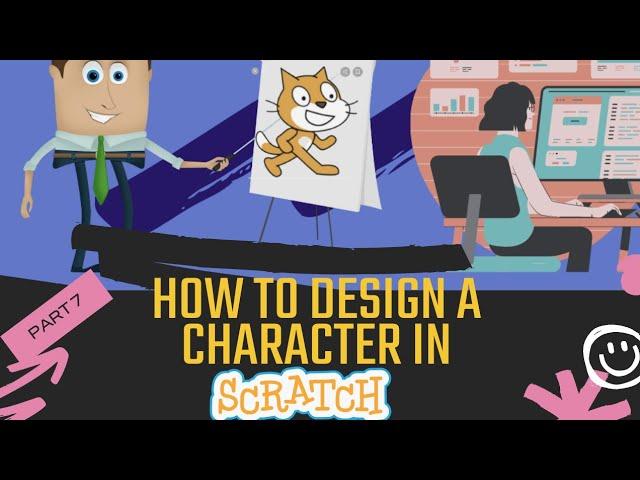 How to Draw a Character in Scratch Tutorial|Drawing and Animating a Sprite|#codingforbeginners