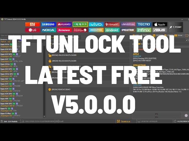 TFT UNLOCKER DIGITAL V5.0.0.0 TFTUnlock Tool 2025 #1 FREE UnlockTool