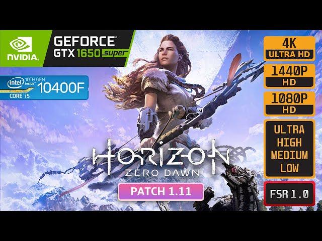 HORIZON ZERO DAWN - GTX 1650 SUPER - i5 10400F