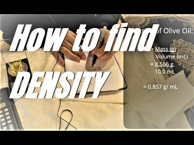 How to find the density of water, oil and ethanol biofuel with lab demonstration.