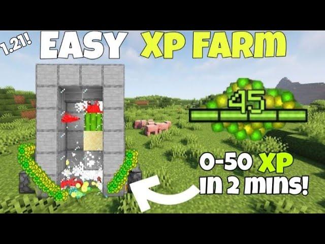 Easy Minecraft XP farm bedrock || XP farm 1.21 bedrock