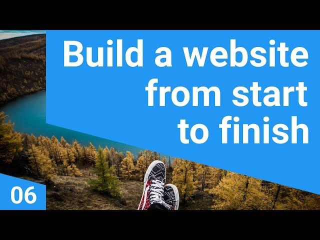 Build a repsonsive website tutorial 6 - Design the website header