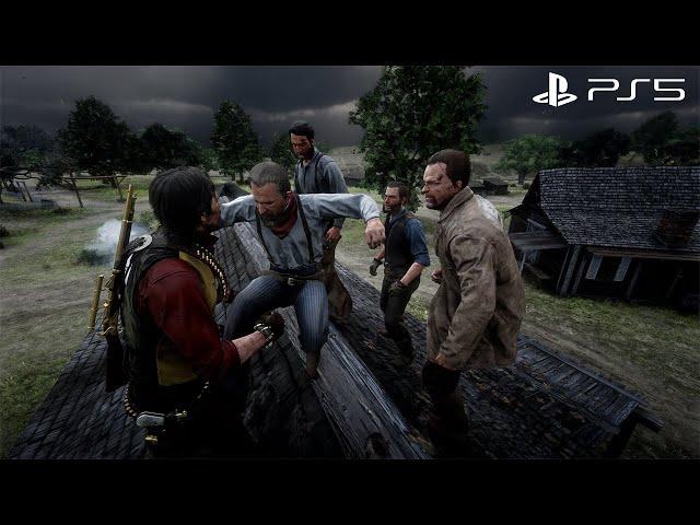 Red Dead Redemption 2 - PS5 Free Roam Gameplay Moments [4K]