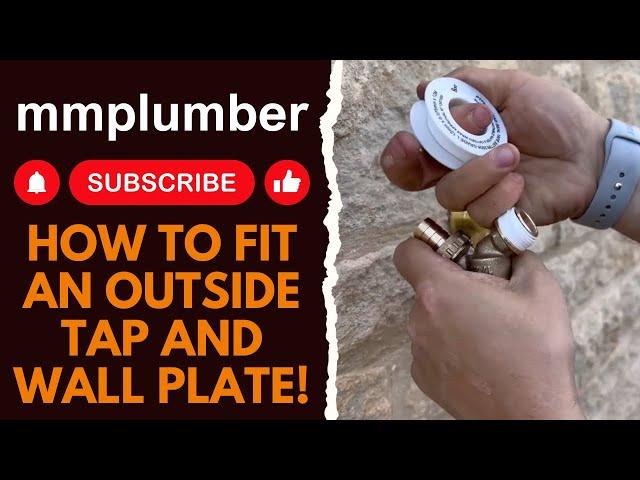 How to fit an outside tap and wall plate ASMR!