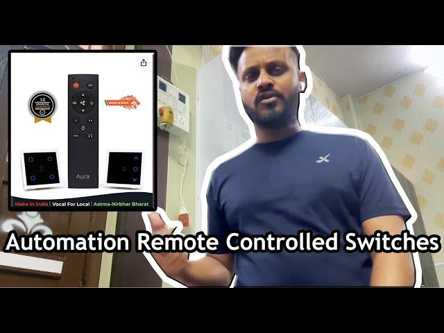 Aura Home Automation Remote Controlled Switches (Four Channel Switch + Fan Regulator)