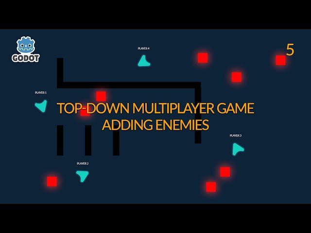 How To Make A Dedicated Server Multiplayer Game in Godot | Enemies