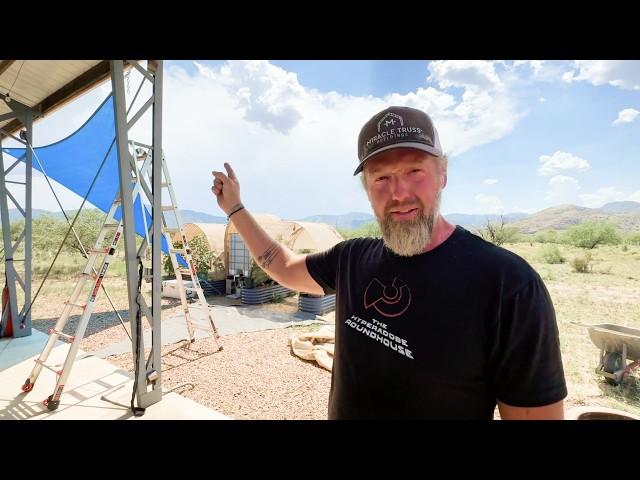 What If We Mounted SHADE SAILS to the Airstream Carport to Keep it COOL?