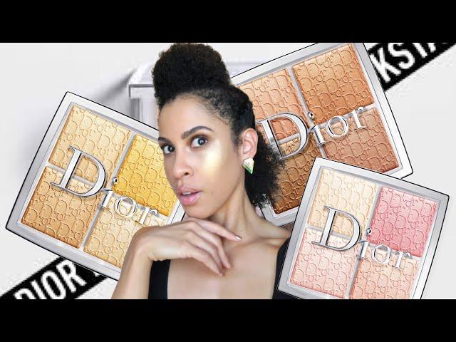 DIOR - BACKSTAGE: Glow Face Palettes FALL 2020//Swatches, Comparisons, + Demos | kinkysweat
