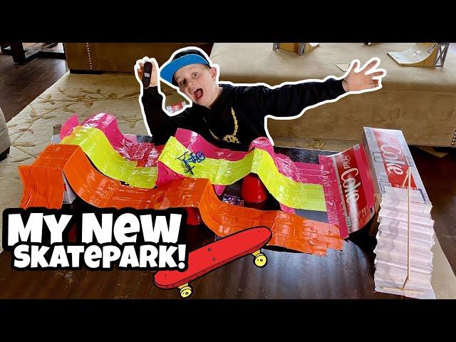 Building a Soda Box Skatepark! BMX/Finger Boards!