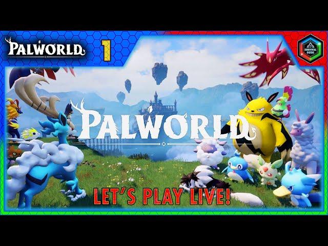 Let's Play Palworld Live Part 1 - Face Reveal and First Look