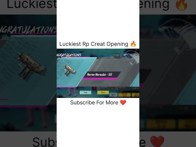 RP Crate 10 Time Opening  Luckiest Crate Opening Bgmi  #bgmi #pubgmobile #shorts