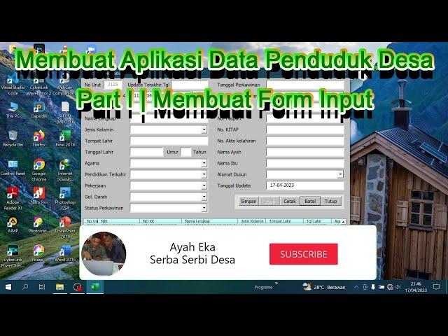 Making a Village Population Data Application Part I | Create Input Forms