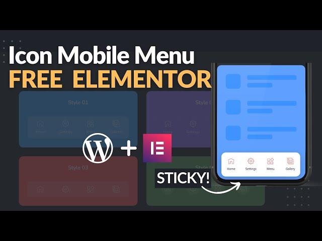 Icon Mobile Menu - App-Like menu in WordPress - FREE Elementor