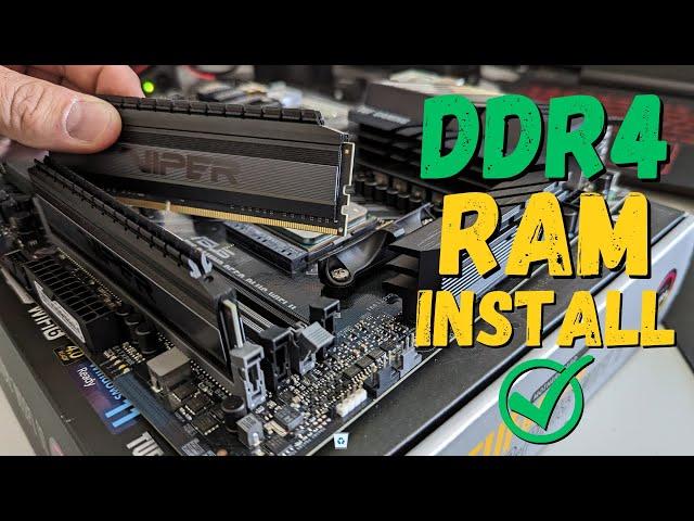 How to Install DDR4 Ram