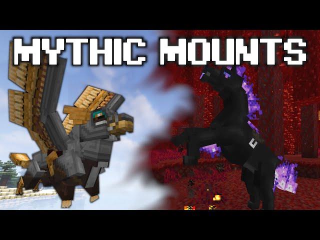 MYTHIC MOUNTS//НОВЫЕ МИФИЧЕСКИЕ СУЩЕСТВА//ОБЗОР МОДОВ НА МАЙНКРАФТ//ГАЙД